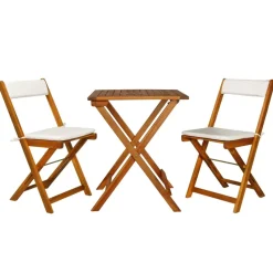 vidaXL - Bistro Set - Bruin - Hout