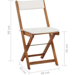 vidaXL - Bistro Set - Bruin - Hout