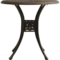 vidaXL - Bistroset - Bruin - Aluminium