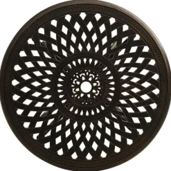 vidaXL - Bistroset - Bruin - Aluminium