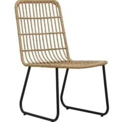 vidaXL - Bistroset - Bruin - Poly rattan