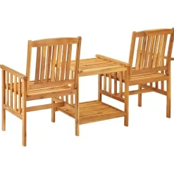 vidaXL - Bistroset - Bruin - Hout