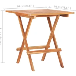 vidaXL - Bistroset - Bruin - Hout