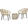 vidaXL - Bistroset - Bruin - Poly rattan