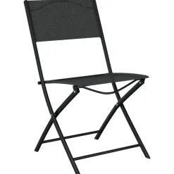 vidaXL - Bistroset - Zwart - Staal - 3 stuks