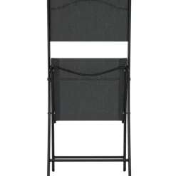 vidaXL - Bistroset - Zwart - Staal - 3 stuks