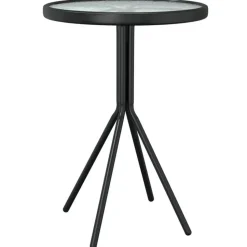 vidaXL - Bistroset - Zwart - Staal - 3 stuks