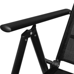 vidaXL - Bistroset - Zwart - Aluminium