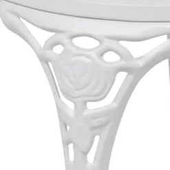 vidaXL - Bistroset Bistrosets - Wit - Aluminium