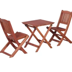 vidaXL - Bistroset voor kinderen - Bruin - Hout - 3 stuks