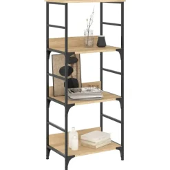 vidaXL - Boekenkast - Bruin - Bewerkt hout