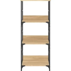 vidaXL - Boekenkast - Bruin - Bewerkt hout