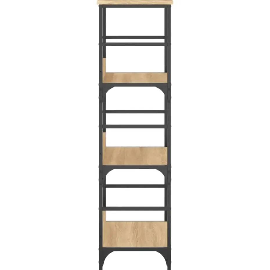 vidaXL - Boekenkast - Bruin - Bewerkt hout