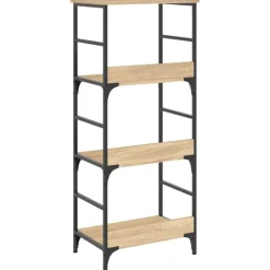 vidaXL - Boekenkast - Bruin - Bewerkt hout