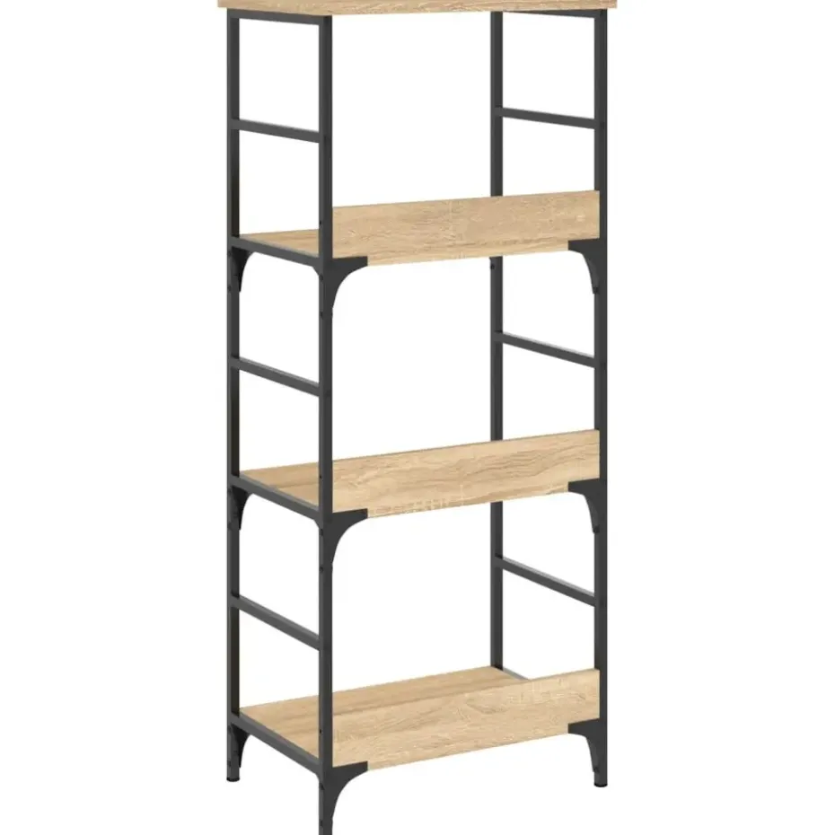 vidaXL - Boekenkast - Bruin - Bewerkt hout