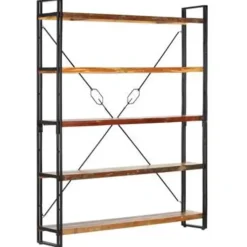 vidaXL - Boekenkast - Bruin - Gerecycled hout