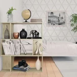 vidaXL - Boekenkast - Bruin - Bewerkt hout