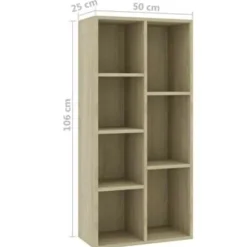 vidaXL - Boekenkast - Bruin - Bewerkt hout