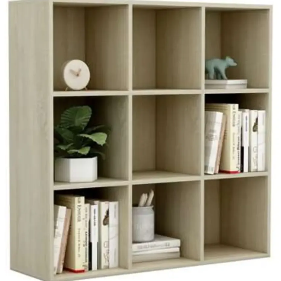 vidaXL - Boekenkast - Bruin - Bewerkt hout