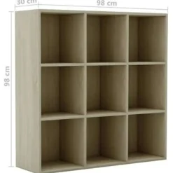 vidaXL - Boekenkast - Bruin - Bewerkt hout