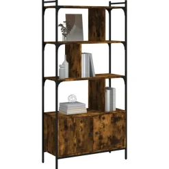 vidaXL - Boekenkast - Bruin - Bewerkt hout