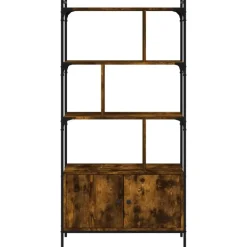 vidaXL - Boekenkast - Bruin - Bewerkt hout