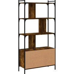 vidaXL - Boekenkast - Bruin - Bewerkt hout