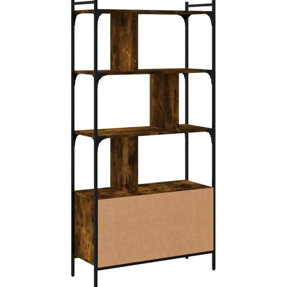 vidaXL - Boekenkast - Bruin - Bewerkt hout