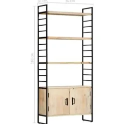 vidaXL - Boekenkast - Bruin - Hout