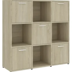 vidaXL - Boekenkast - Bruin - Bewerkt hout