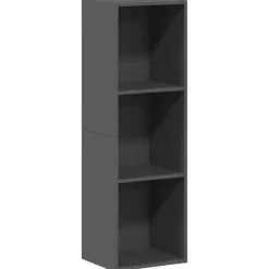 vidaXL - Boekenkast - Grijs - Bewerkt hout