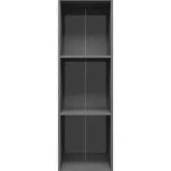 vidaXL - Boekenkast - Grijs - Bewerkt hout