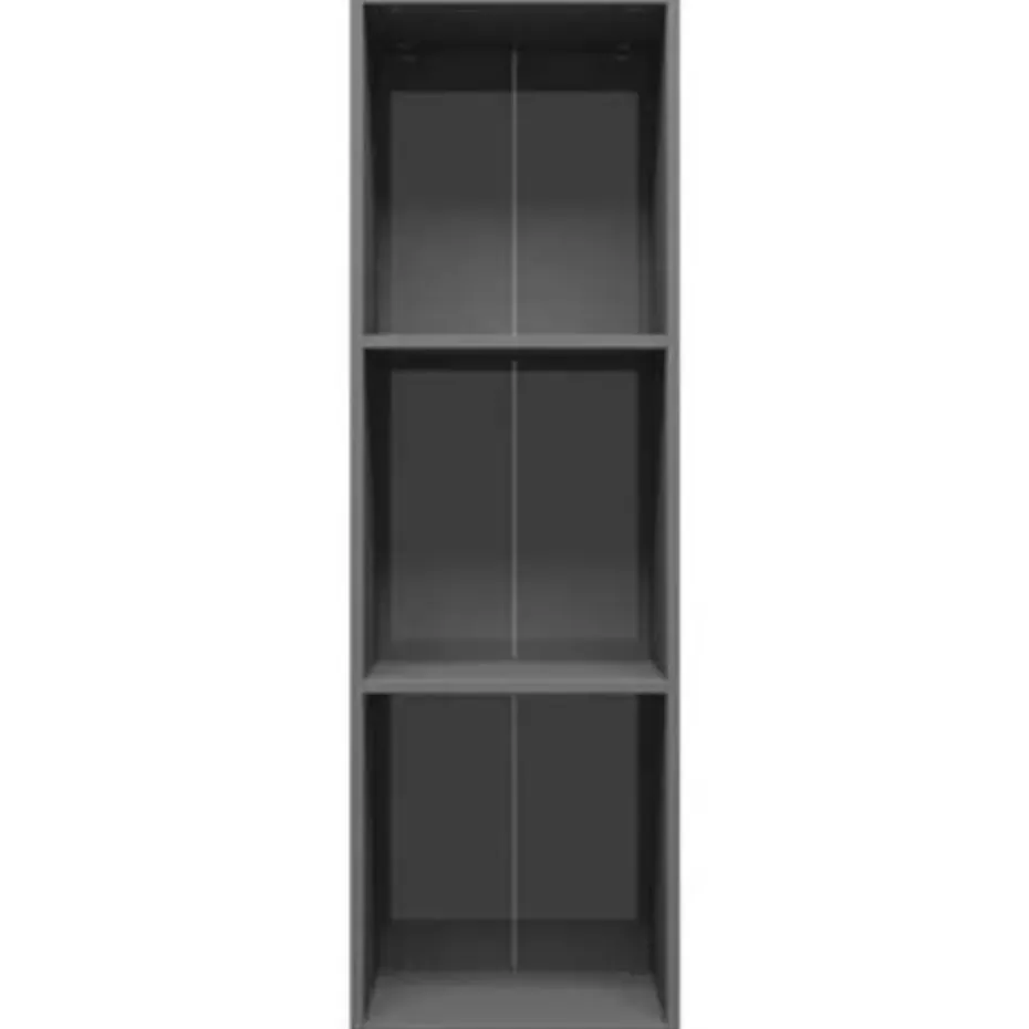 vidaXL - Boekenkast - Grijs - Bewerkt hout