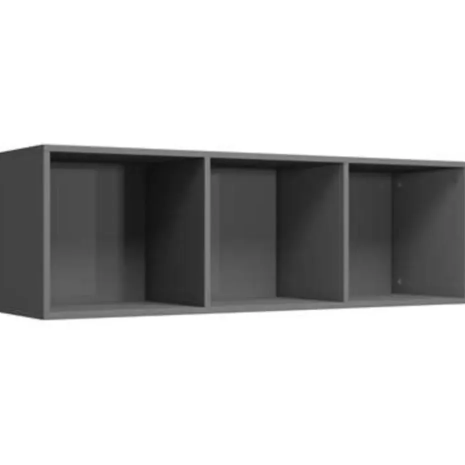 vidaXL - Boekenkast - Grijs - Bewerkt hout