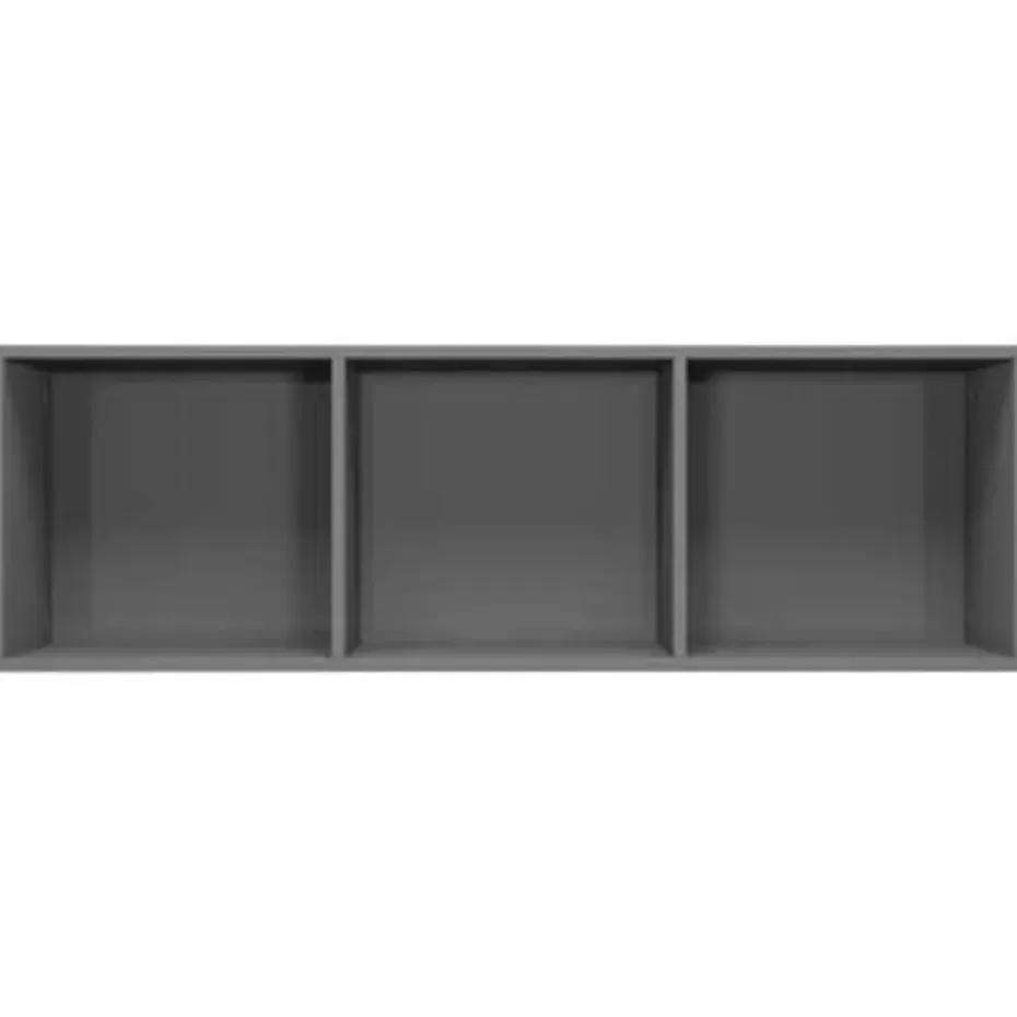 vidaXL - Boekenkast - Grijs - Bewerkt hout