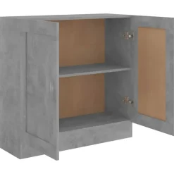 vidaXL - Boekenkast - Grijs - Bewerkt hout