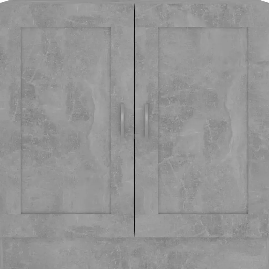 vidaXL - Boekenkast - Grijs - Bewerkt hout