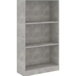 vidaXL - Boekenkast - Grijs - Bewerkt hout - 60 x 24 x 109 cm