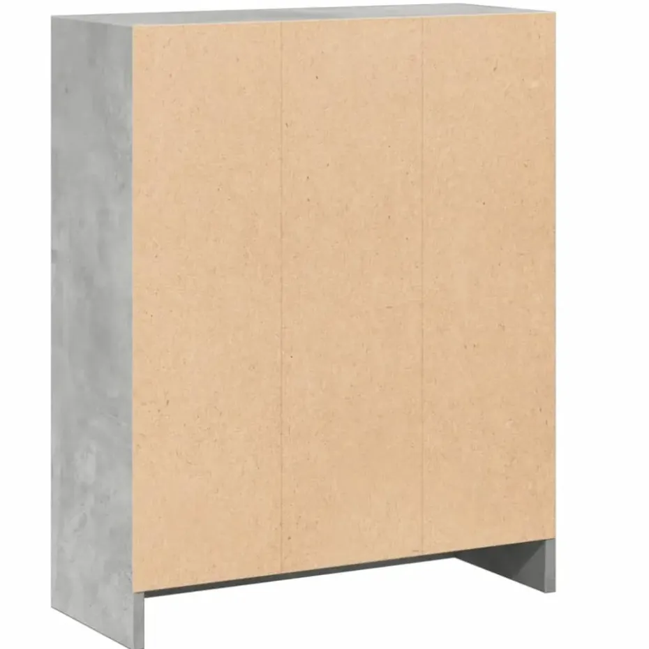 vidaXL - Boekenkast - Grijs - Bewerkt hout