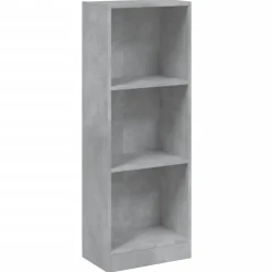 vidaXL - Boekenkast - Grijs - Bewerkt hout - 40 x 24 x 109 cm