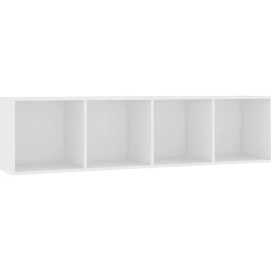 vidaXL - Boekenkast - Wit - Bewerkt hout