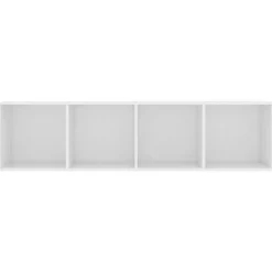 vidaXL - Boekenkast - Wit - Bewerkt hout