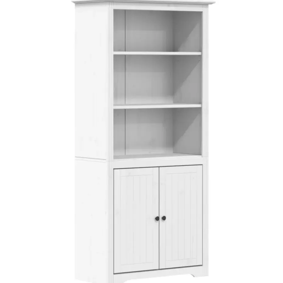 vidaXL - Boekenkast - Wit - Grenenhout