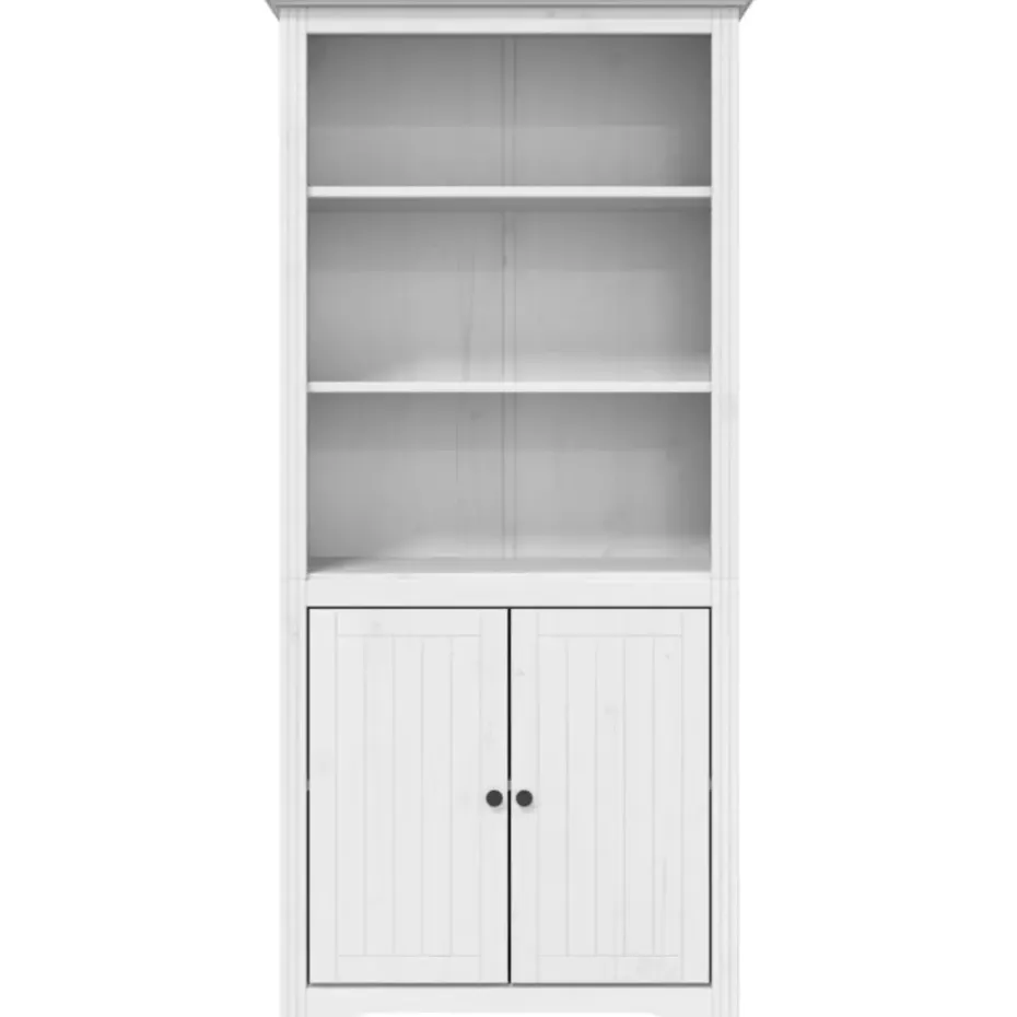 vidaXL - Boekenkast - Wit - Grenenhout