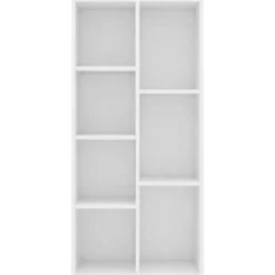 vidaXL - Boekenkast - Wit - Bewerkt hout