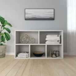 vidaXL - Boekenkast - Wit - Bewerkt hout