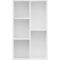 vidaXL - Boekenkast - Wit - Bewerkt hout