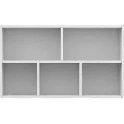 vidaXL - Boekenkast - Wit - Bewerkt hout