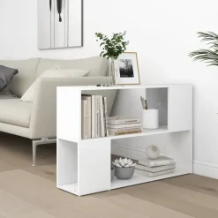 vidaXL - Boekenkast - Wit - Bewerkt hout - 100 x 24 x 63 cm