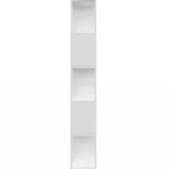 vidaXL - Boekenkast - Wit - Bewerkt hout